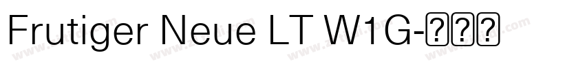 Frutiger Neue LT W1G字体转换